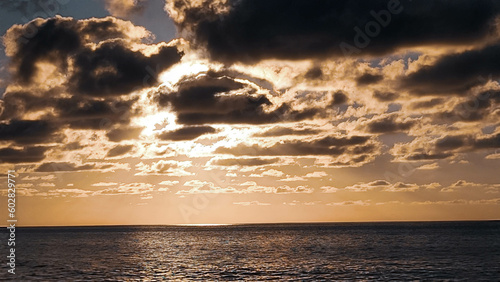 Quadro su tela atardecer en san pancho