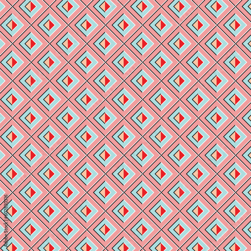 abstract geometric square diamond pattern.