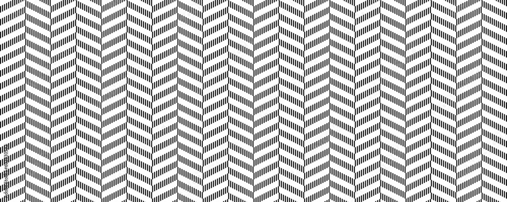 Herringbone seamless pattern. Chevron ornament background. Repeating zigzag texture with lines. Textile fabric print design swatch. Vector illustration and wallpaper template