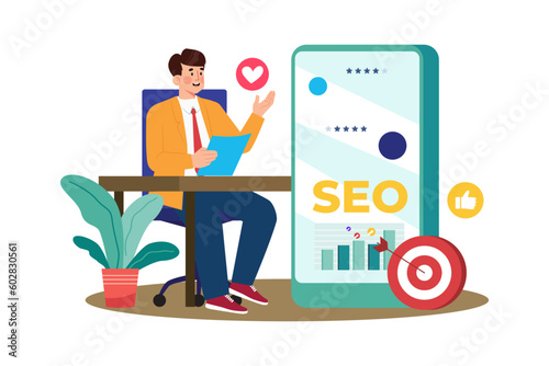 Reputation manager managing online reviews for SEO.