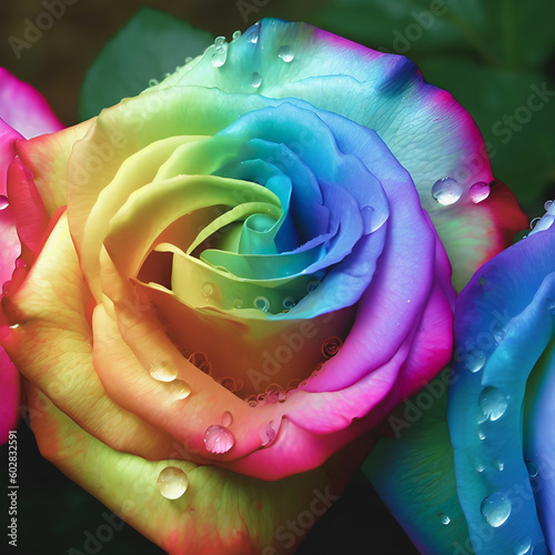 Rainbow Rose