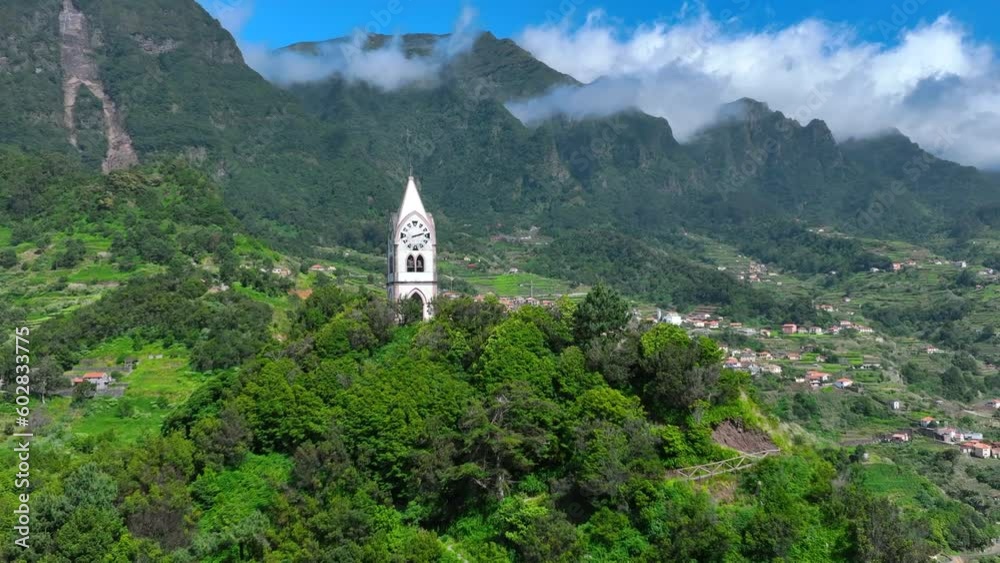 Chapel and Clock Tower in Sao Vicente Madeira Chapel and Clock Tower in Sao Vicente Madeira