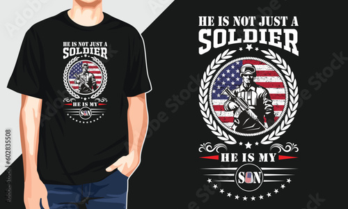 He is not just a solder veteran tshirt design