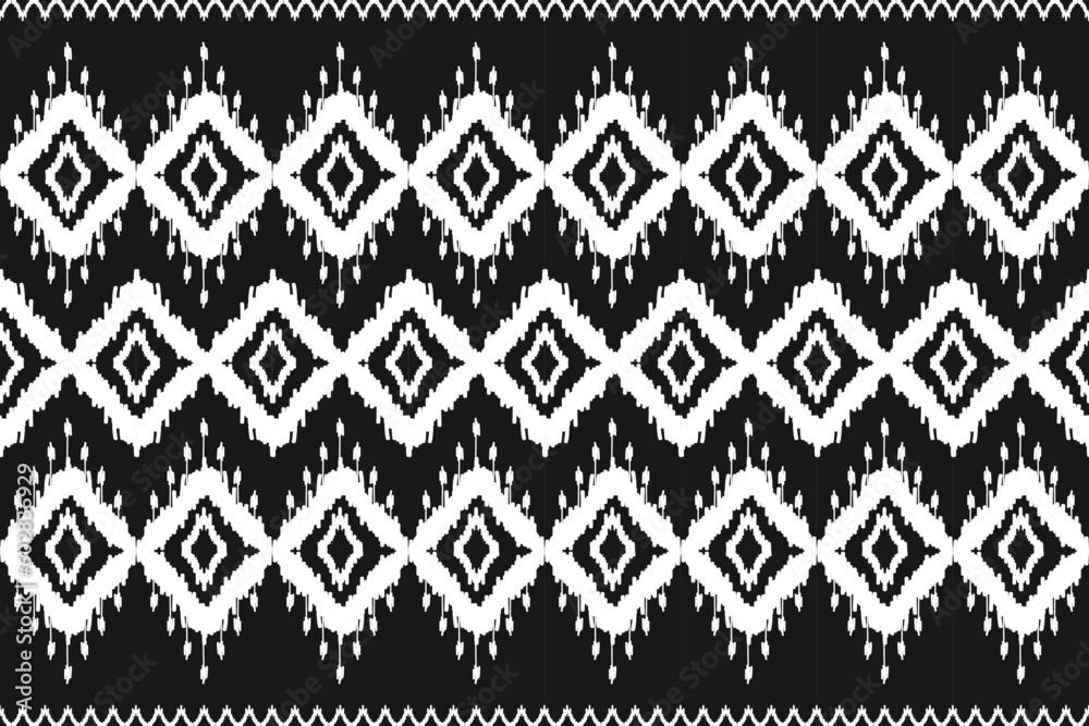 Carpet ethnic pattern art. Ikat ethnic seamless pattern in tribal. Design for background, wallpaper, vector illustration, fabric, clothing, carpet, textile, batik, embroidery. Carpet ethnic pattern art. Ikat ethnic seamless pattern in tribal. Design for background, wallpaper, vector illustration, fabric, clothing, carpet, textile, batik, embroidery.