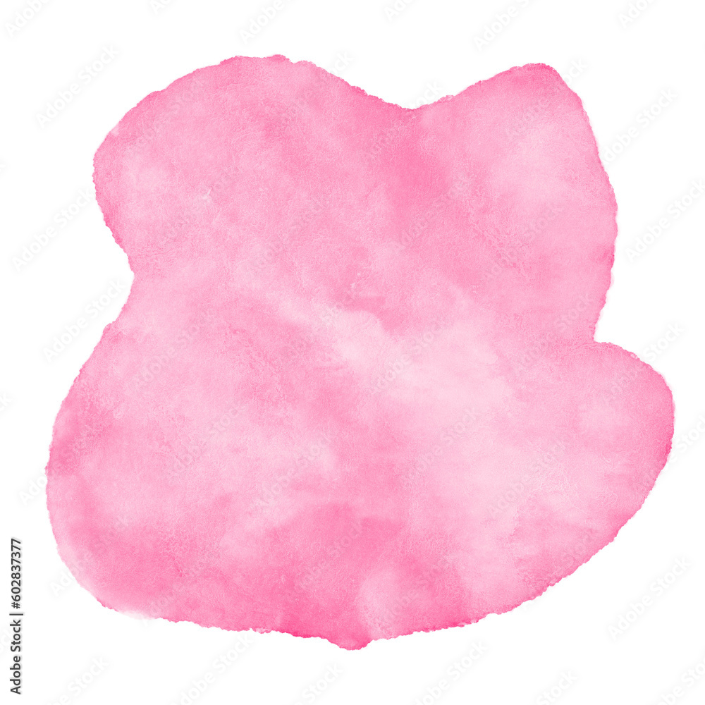 Bright Pink Watercolor Abstract Shapes Bright Pink Watercolor Abstract Shapes