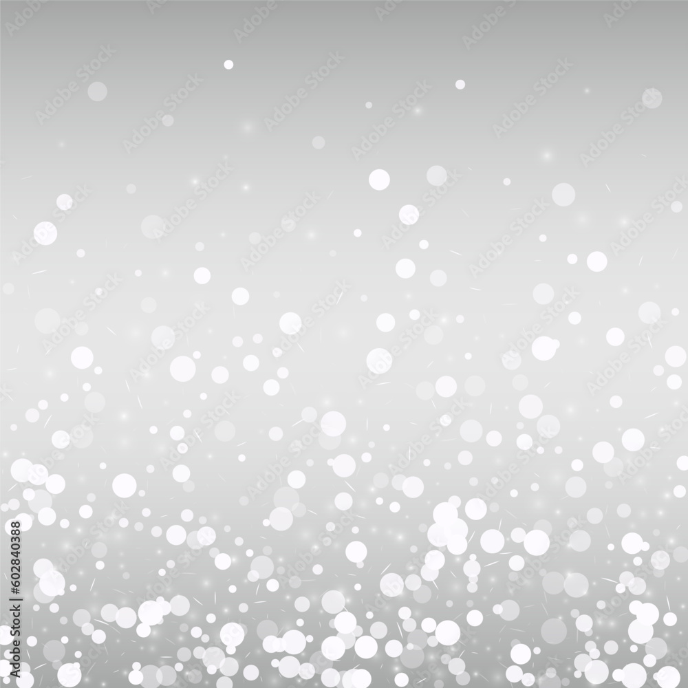 Gray Snow Vector Silver Background. Falling Gray Snow Vector Silver Background. Falling