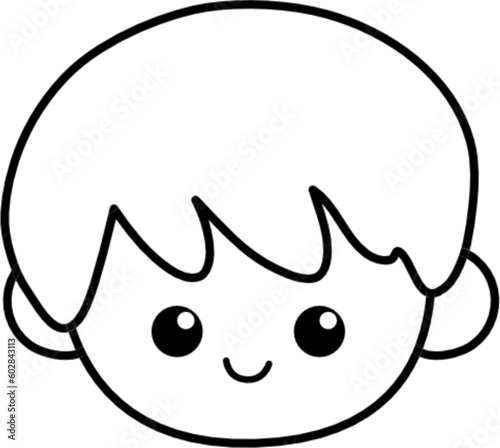 kid face outline