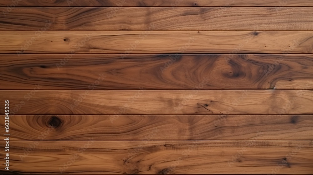 Fototapeta premium Wooden texture. Walnut wood texture. Wood background. Walnut wooden plank background