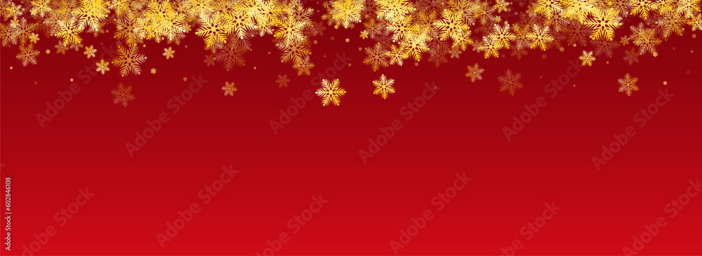 Silver Snow Vector Panoramic Red Background. Xmas Silver Snow Vector Panoramic Red Background. Xmas