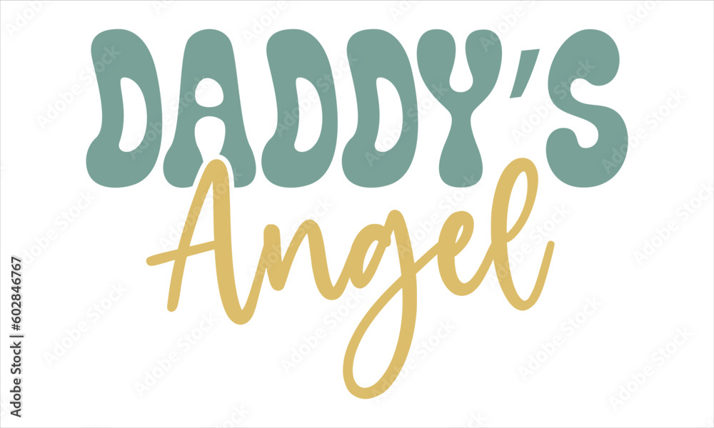Fototapeta premium Father's day Retro SVG Design Template