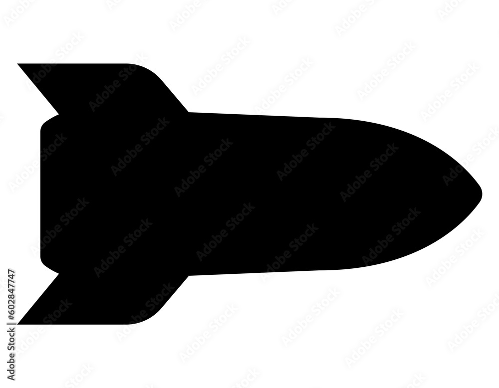 Illustration of atomic weapon on white background Illustration of atomic weapon on white background