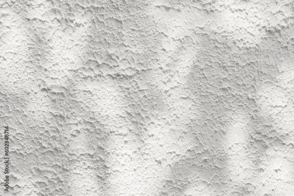 Obraz premium Abstract&nbsp;white cement wall texture with silhouette shadow.natural pattern abstract stationary wall art overlay effect.design presentation shadow&nbsp;shape for background.