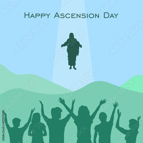 ascension day vector. suitable for card, banner, or poster