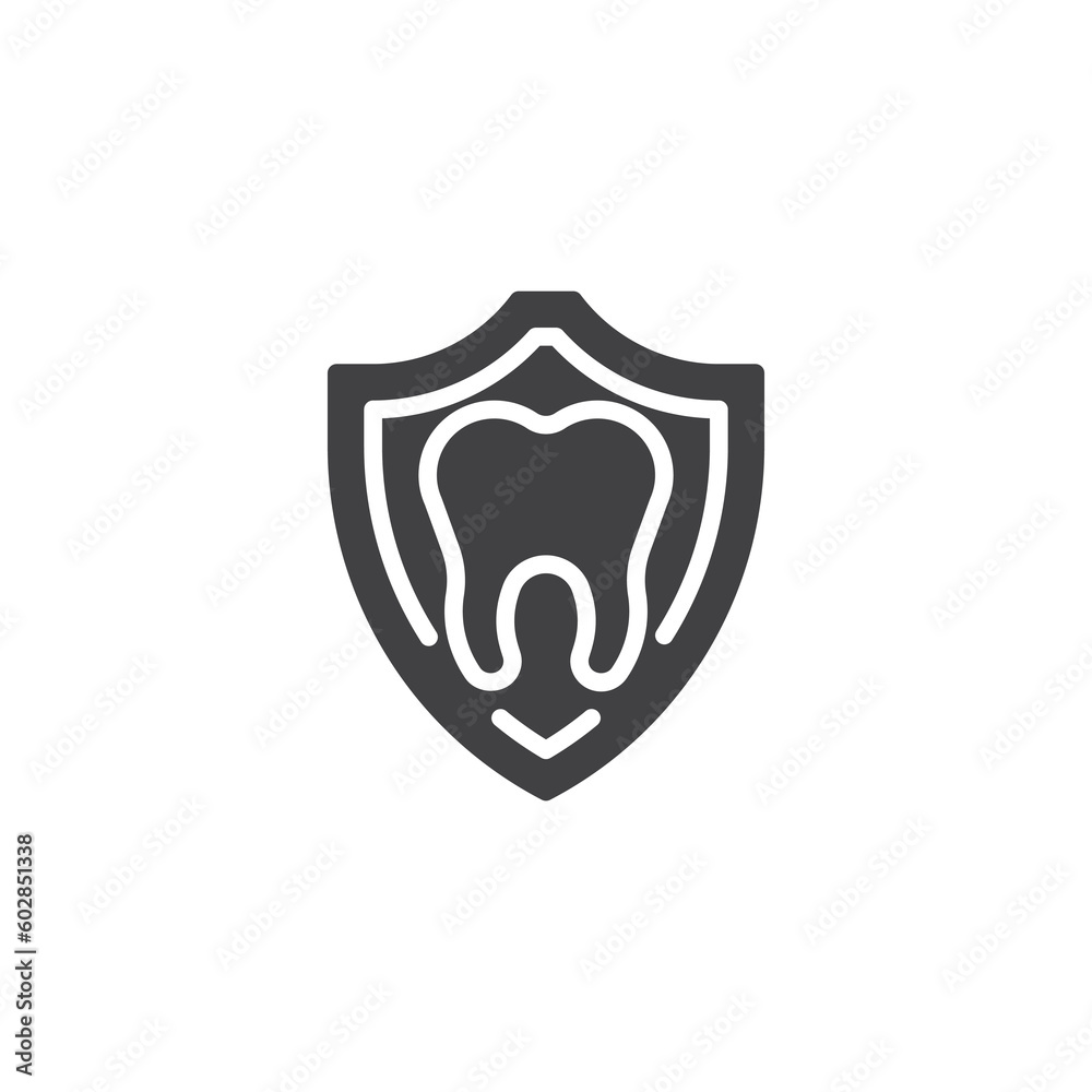 Dental insurance vector icon Dental insurance vector icon