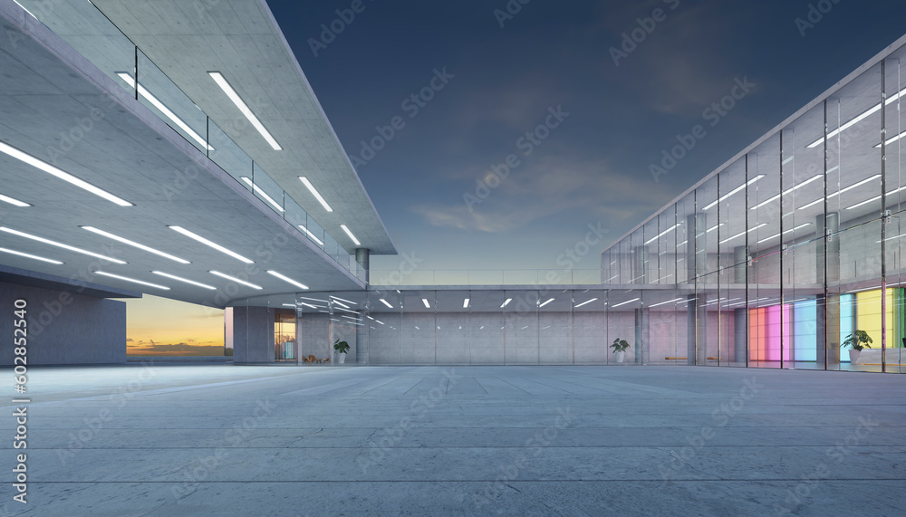 3d Modern glass wall commercial buildings exterior 3d Modern glass wall commercial buildings exterior