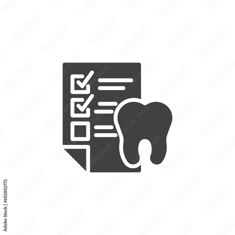 Dental checkup vector icon Dental checkup vector icon