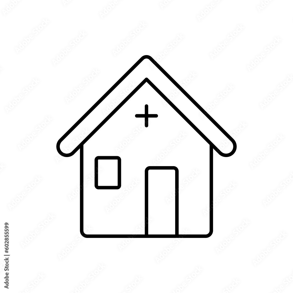 home or house button icon outline on transparent background home or house button icon outline on transparent background