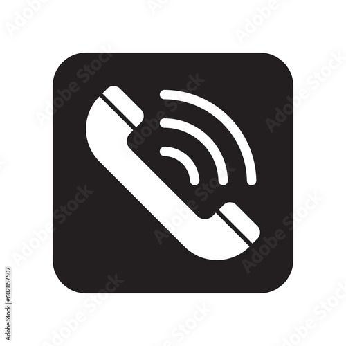 Telephone Call Icon Black and White Phone Call Accept Button,Telephone Logo Icon, Green Incoming Telephone Call Transparent Background