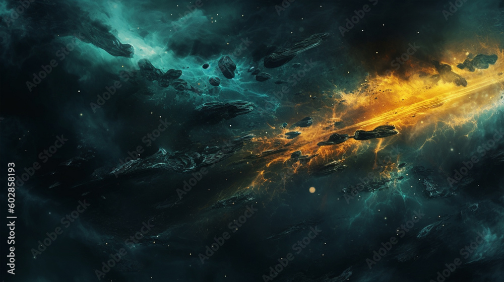 Obraz premium space galaxy background
