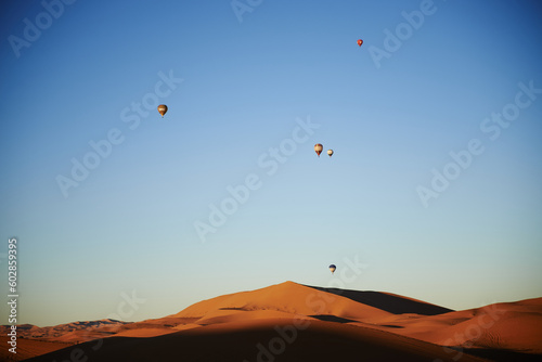 Sand dunes in the Sahara Desert