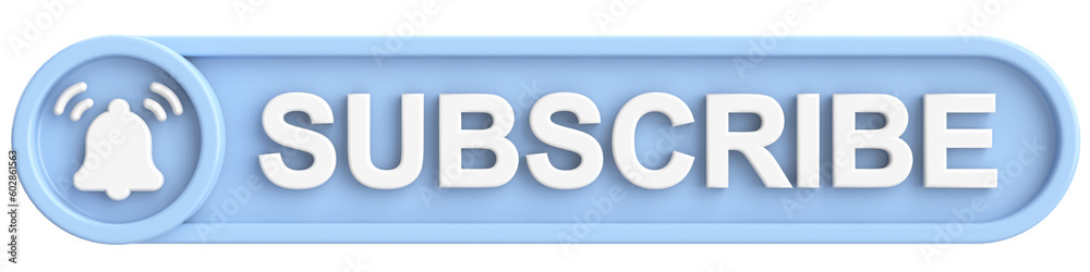 Subscribe button. Subscribe icon. 3D illustration. Subscribe button. Subscribe icon. 3D illustration.