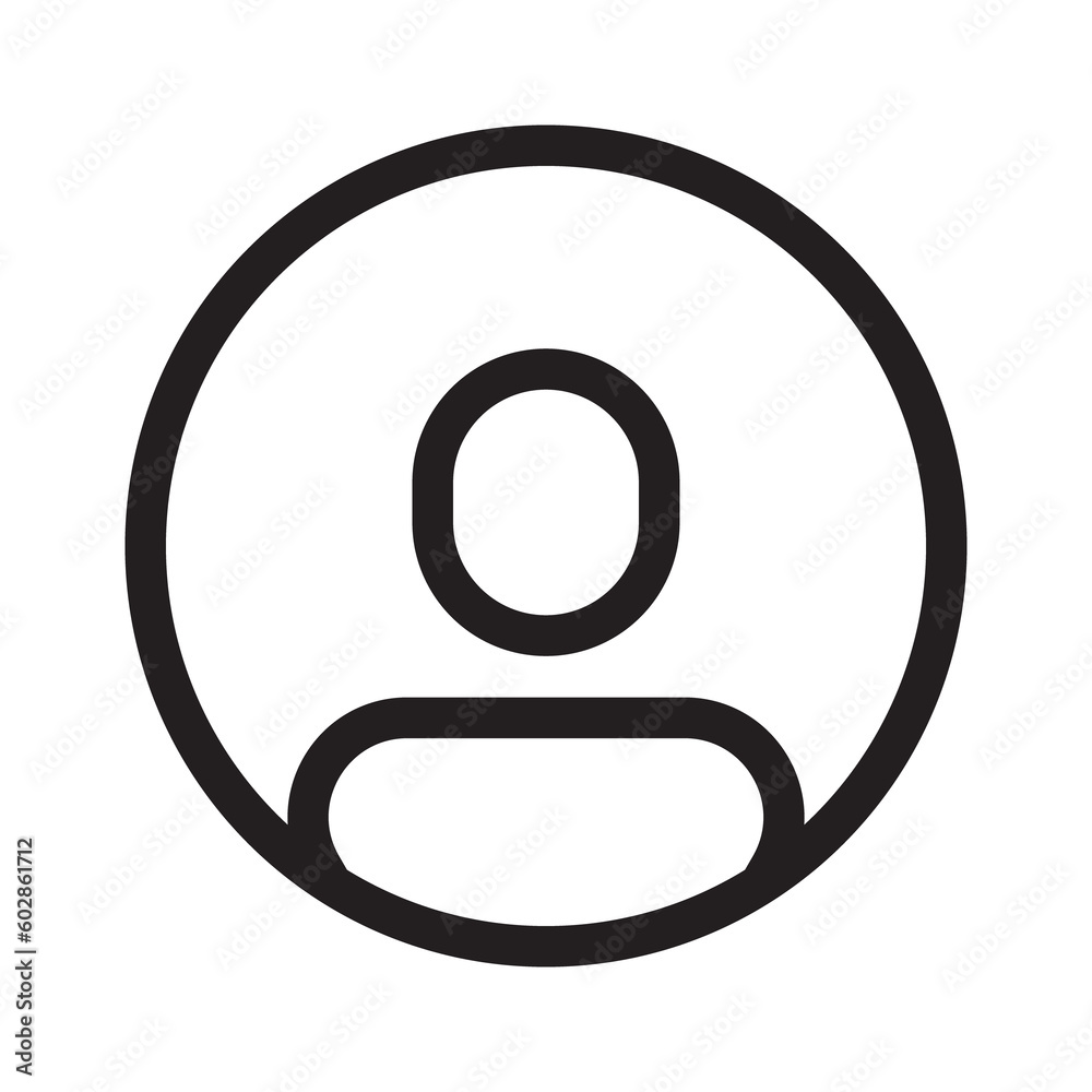 profile icon, avatar icon, user icon, person icon outline black and white on transparent background profile icon, avatar icon, user icon, person icon outline black and white on transparent background