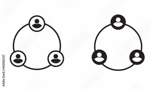 picture of three people meeting