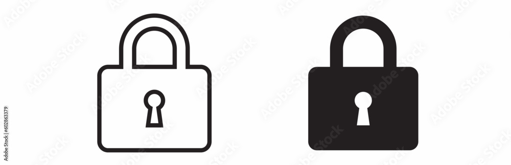 adlock icon isolated on white background adlock icon isolated on white background