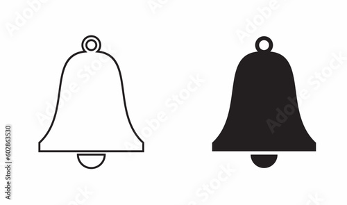silhouette of a bell vector