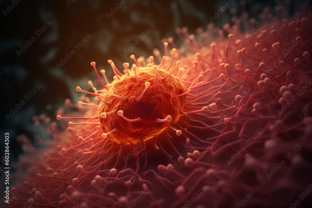 Exploring the Intricacies of Cellular Life A Mesmerizing 3D Illustration Showcasing the Microscopic World of Cancer Cells AI generated Exploring the Intricacies of Cellular Life A Mesmerizing 3D Illustration Showcasing the Microscopic World of Cancer Cells AI generated