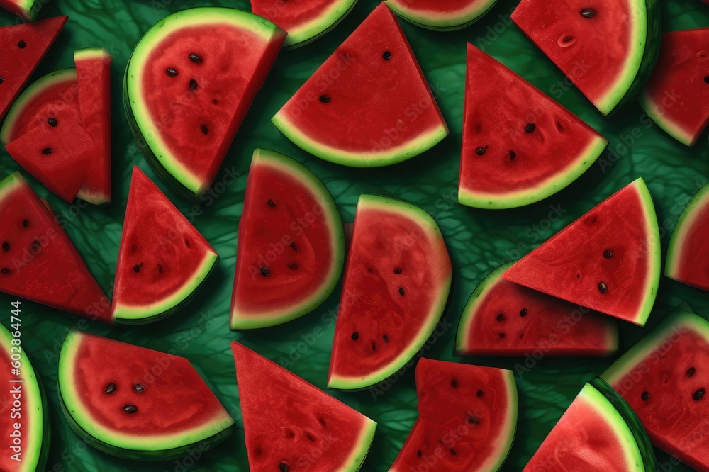Watermelon Slices Seamless Texture Pattern Tiled Repeatable Tessellation Background Image Watermelon Slices Seamless Texture Pattern Tiled Repeatable Tessellation Background Image
