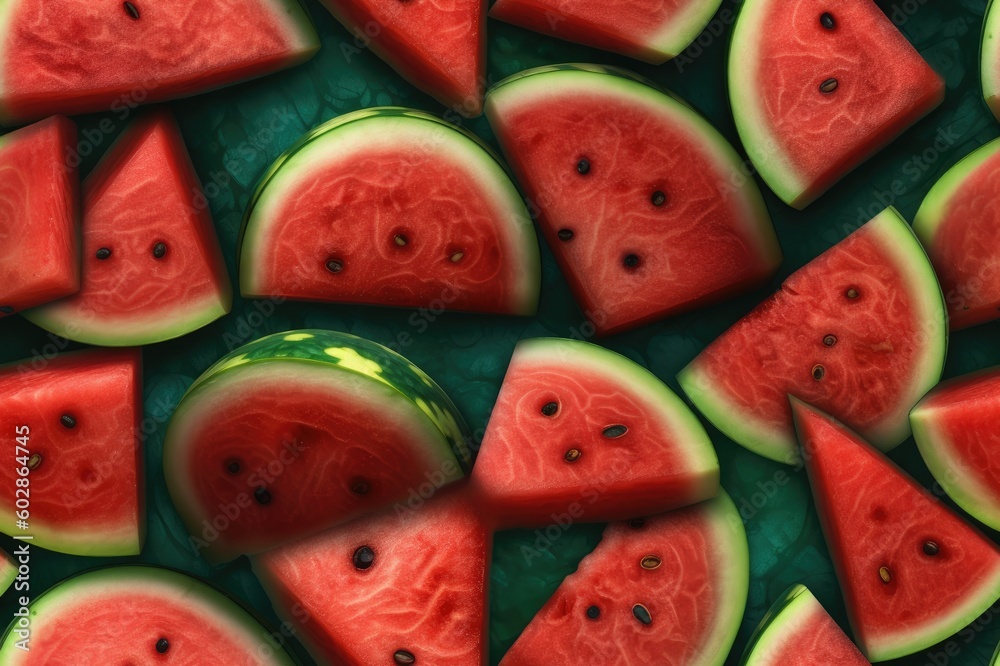 Watermelon Slices Seamless Texture Pattern Tiled Repeatable Tessellation Background Image Watermelon Slices Seamless Texture Pattern Tiled Repeatable Tessellation Background Image