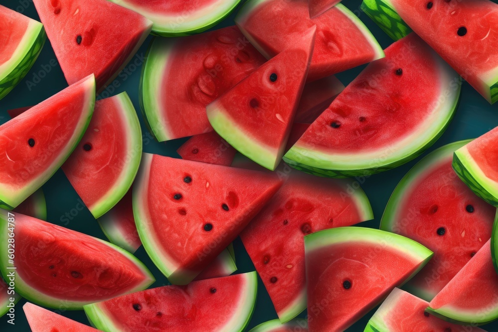 Watermelon Slices Seamless Texture Pattern Tiled Repeatable Tessellation Background Image Watermelon Slices Seamless Texture Pattern Tiled Repeatable Tessellation Background Image
