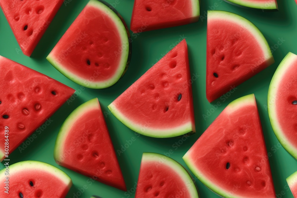 Watermelon Slices Seamless Texture Pattern Tiled Repeatable Tessellation Background Image Watermelon Slices Seamless Texture Pattern Tiled Repeatable Tessellation Background Image
