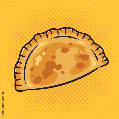 Cheburek pinup pop art retro vector illustration. Comic book style imitation.