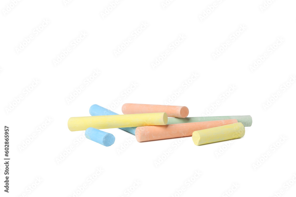 Color chalk isolated on white background, PNG Color chalk isolated on white background, PNG