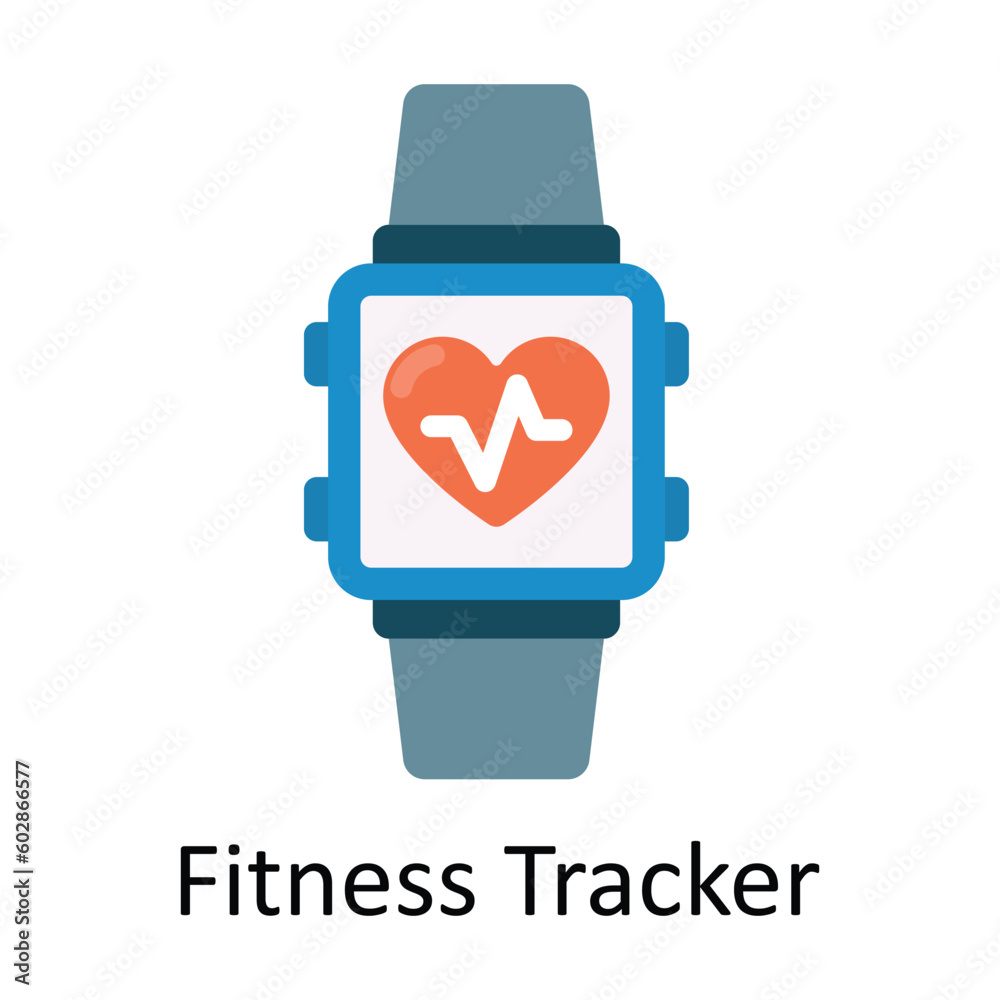 Fitness Tracker vector Flat Icon Design illustration. Medical and Healthcare Symbol on White background EPS 10 File Fitness Tracker vector Flat Icon Design illustration. Medical and Healthcare Symbol on White background EPS 10 File