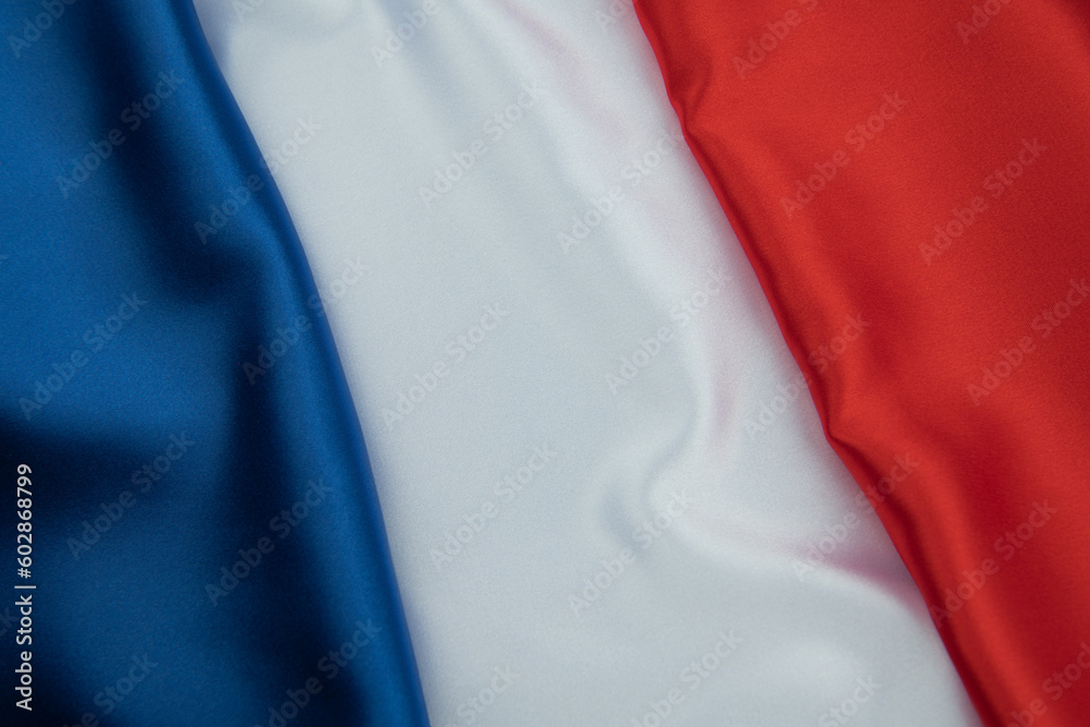 Fototapeta premium Flag of France on background texture