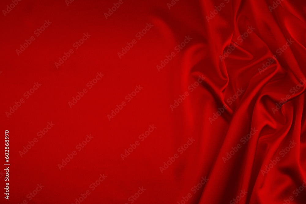 Obraz premium Red satin, silk, texture background.