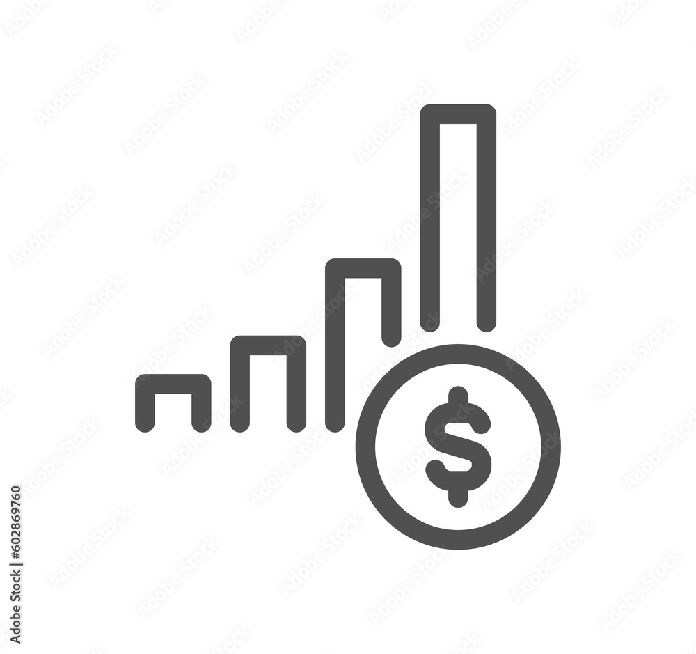 Success and growth related icon outline and linear symbol. Success and growth related icon outline and linear symbol.
