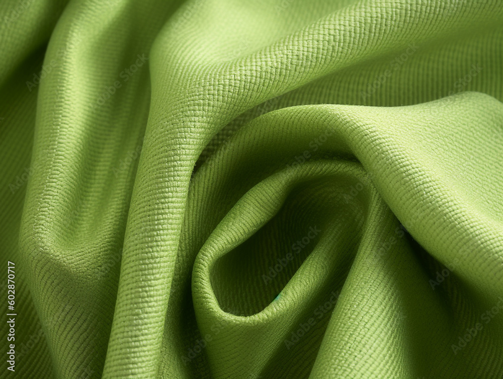 Green Satin Silk Shiny Fabric Background Texture AI Generated Stock Illustration Adobe Stock