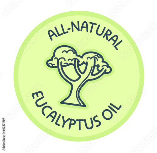 All natural eucalyptus oil, organic ingredient