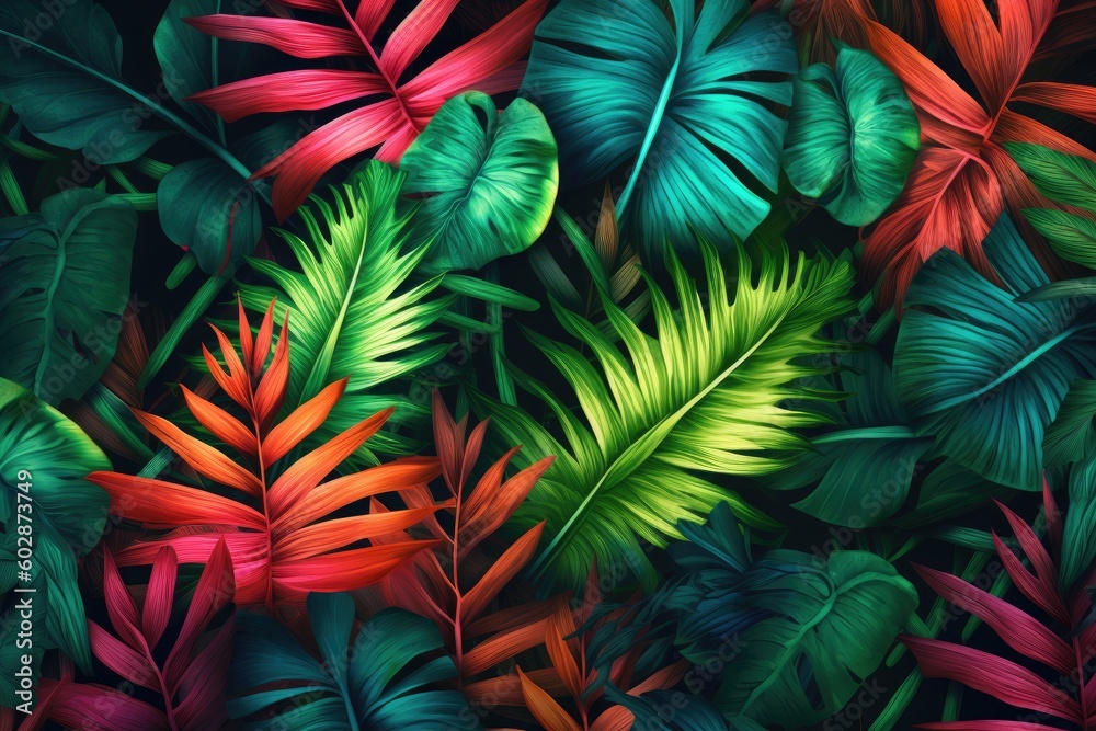 Tropical leaves