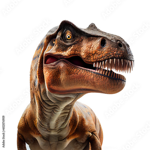 close up of a t rex