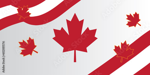 Canada Day themed background design © Kholil