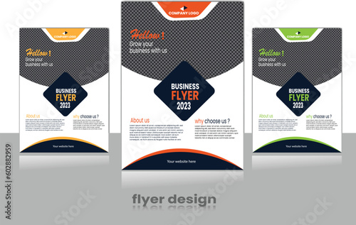 Corporate flyer template, Multi color A4 size business abstract flyer design, Brochure cover , vector, branding, marketing, layout design, Brand identity.