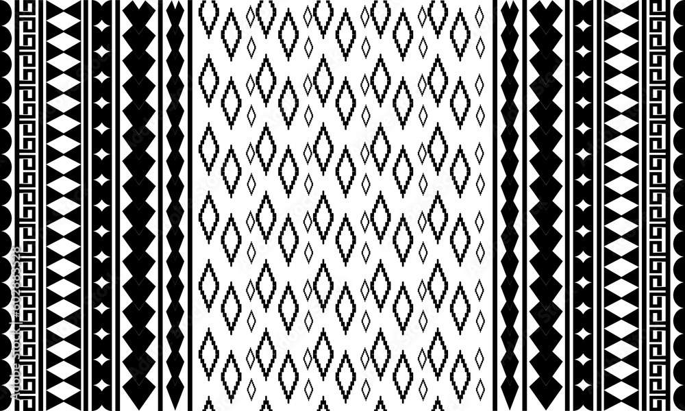 black and white seamless pattern
