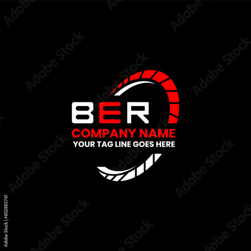 BER letter logo creative design with vector graphic, BER simple and modern logo. BER luxurious alphabet design  