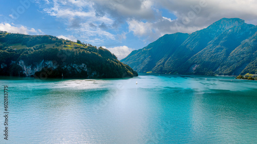 View on Firvaldsteth Lake (Lake Lucerne) near Luzern, Switzerland, Europe © Sergey