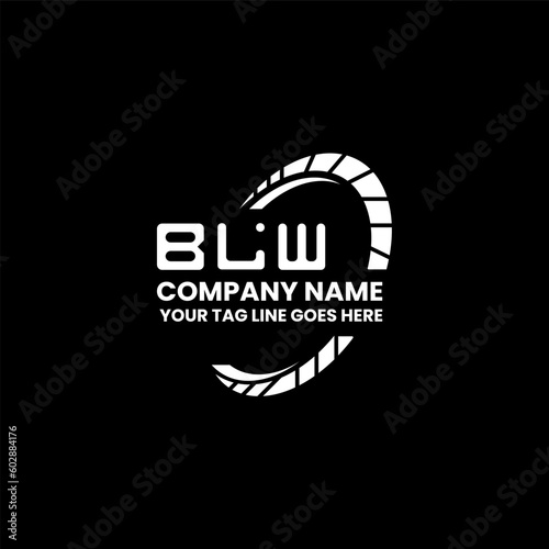 BLW letter logo creative design with vector graphic, BLW simple and modern logo. BLW luxurious alphabet design  
